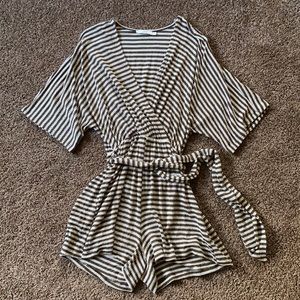 Women’s Lush Striped Romper